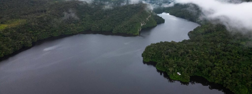 a river with a few clouds and a few clouds amazon