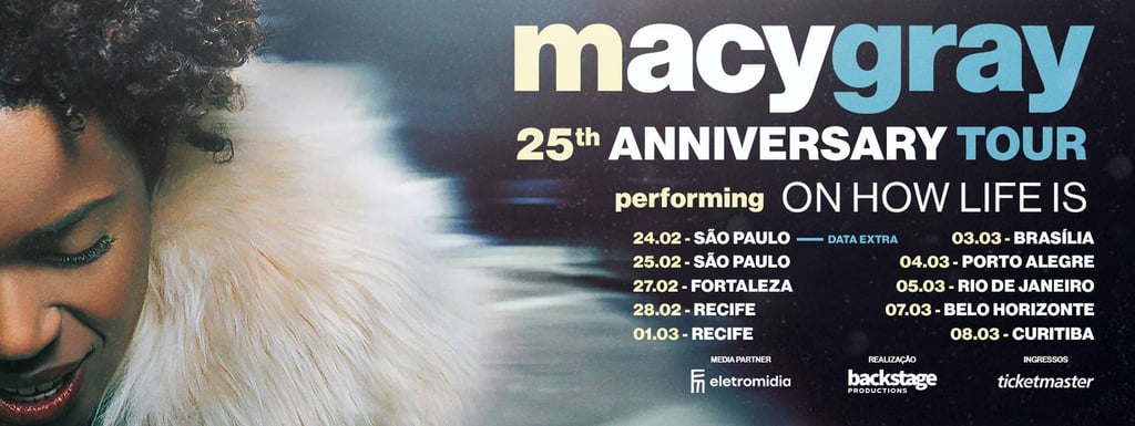 Macy Gray celebra 25 anos de "On How Life Is" com turnê especial no Brasil em 2026