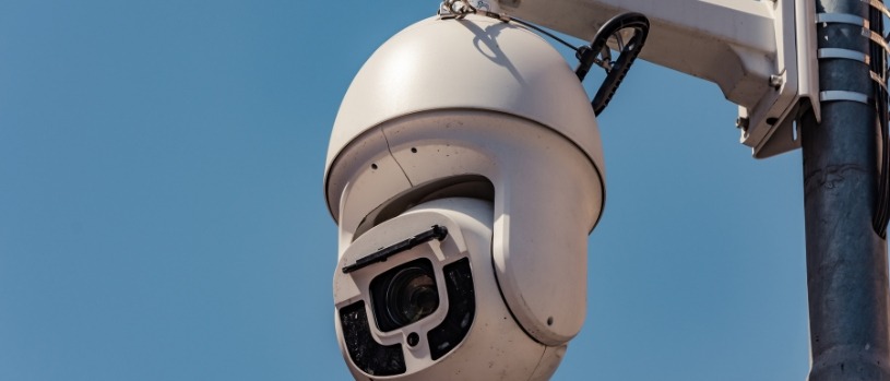 Business office with IP CCTV installed