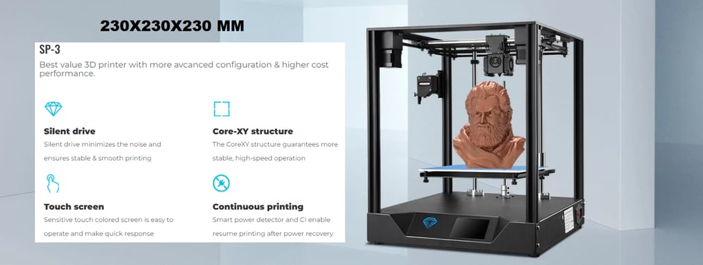 schede tecniche stampante 3D a resina