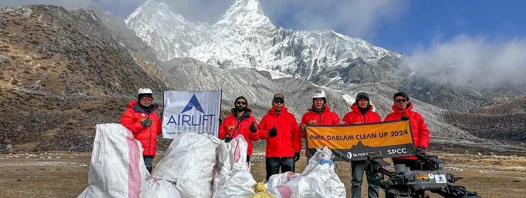 Ama Dablam Cleanup Project Team Photo
