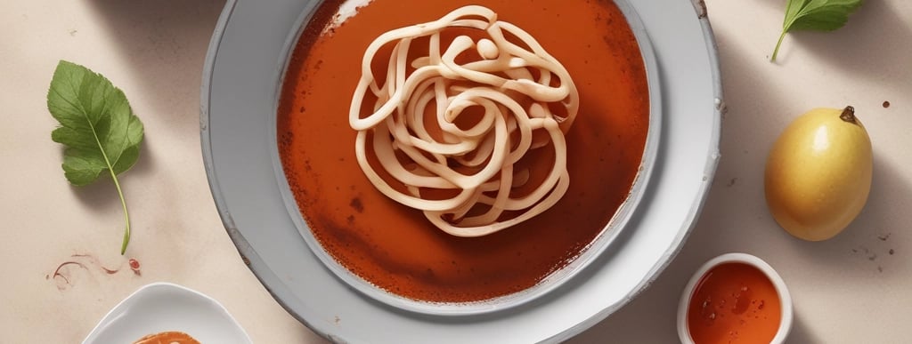 A vibrant display of various sauces in glass jars on a wooden table.