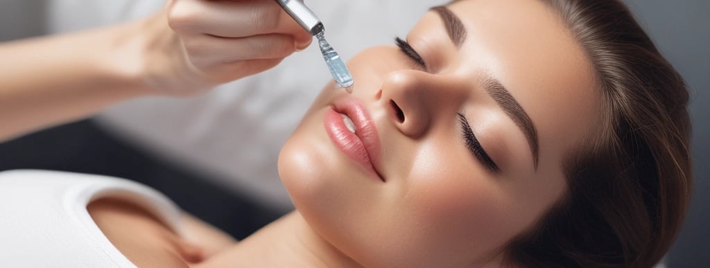 A serene spa setting with facial treatment equipment and soothing decor.