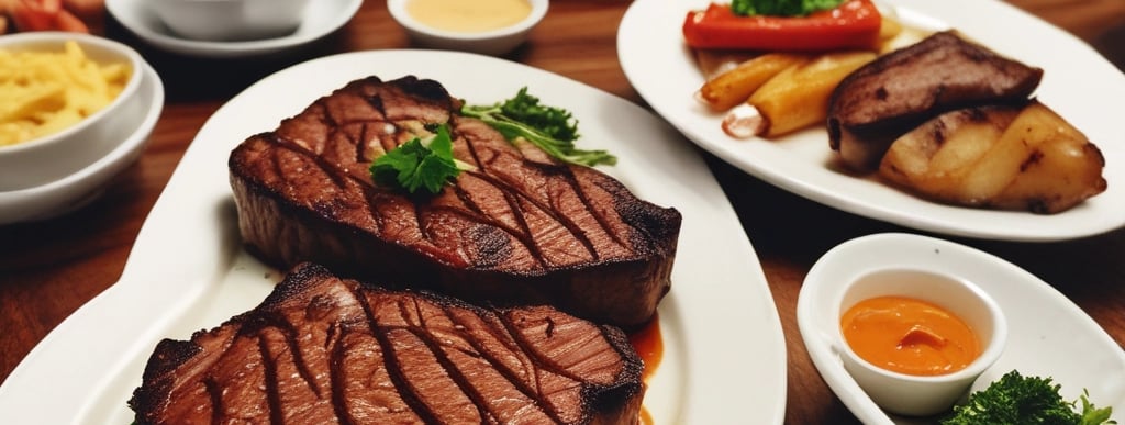 A vibrant display of various dishes from the menu.