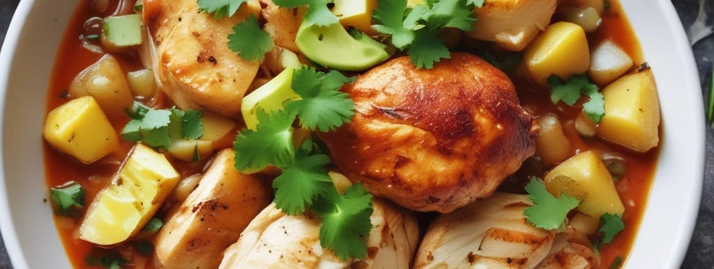 A colorful Mexican healthy meal plate with eggs, nopales, avocado salad, and fresh vegetables.