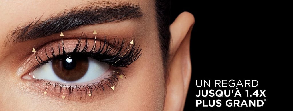 oeil de la femme avec cils courbés