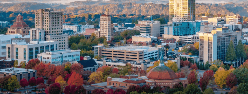 Vibrant street art in Asheville, North Carolina