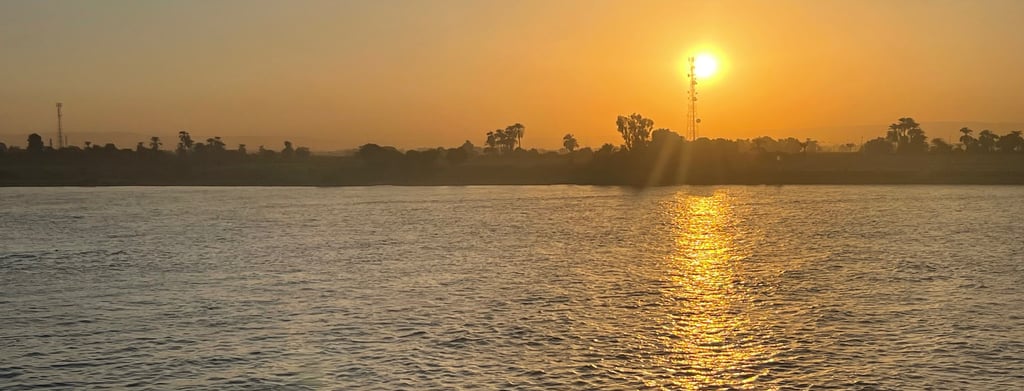 Coucher de soleil sur le Nil