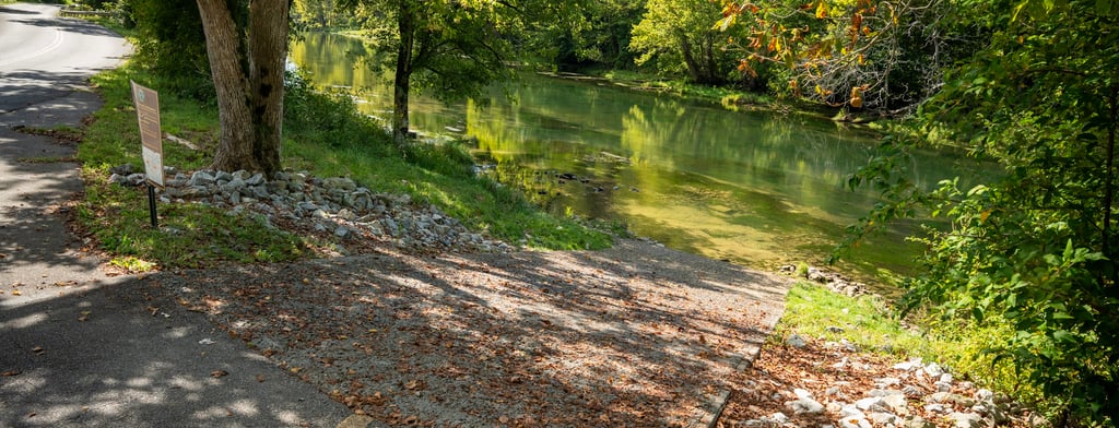 Leaves are starting to change on the South Holston River