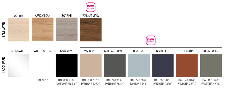 Salgar Spirit Finish Options