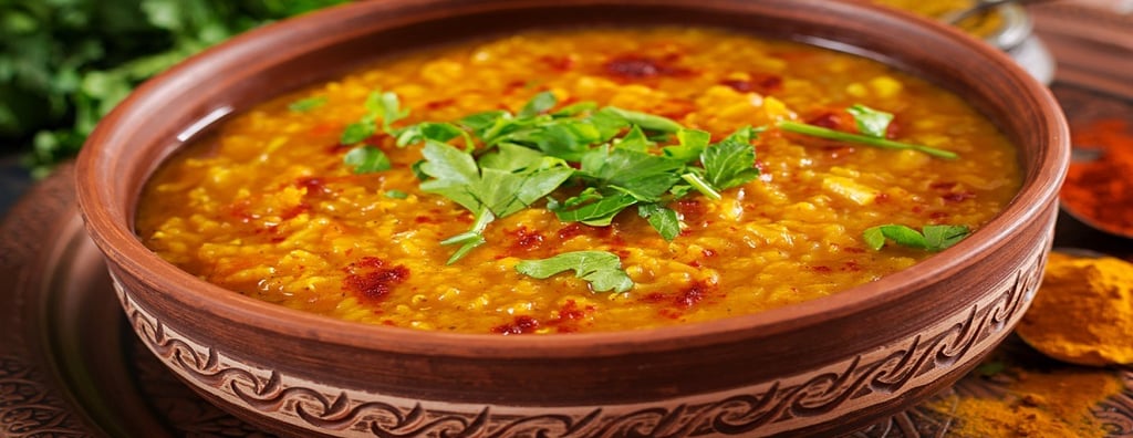 Porridge with Vegetables in a Bowl