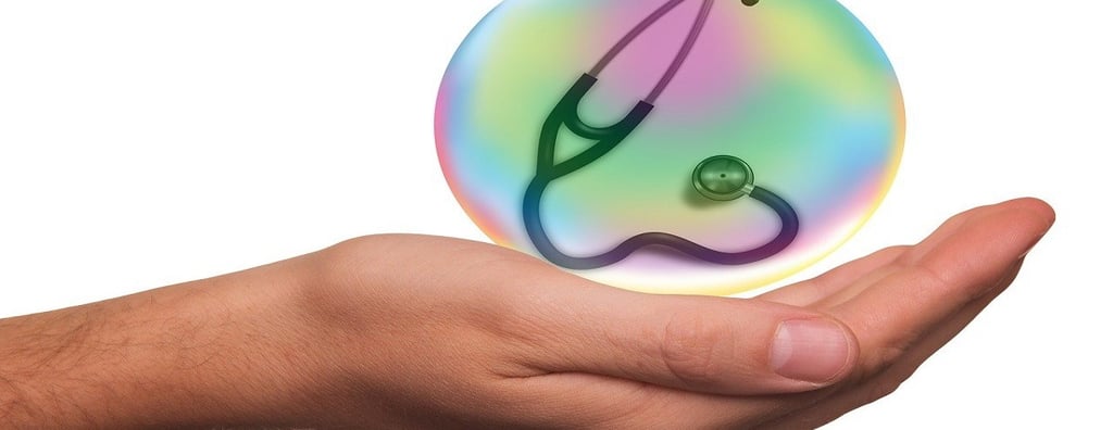 Stethoscope on the hand