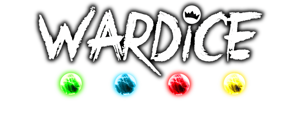 a logo for the game war, wardice