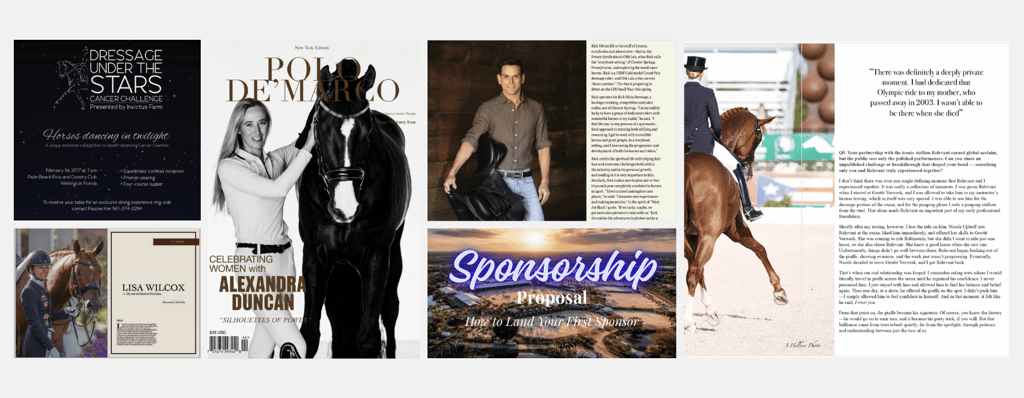 Collage of Equestrian Media Photos