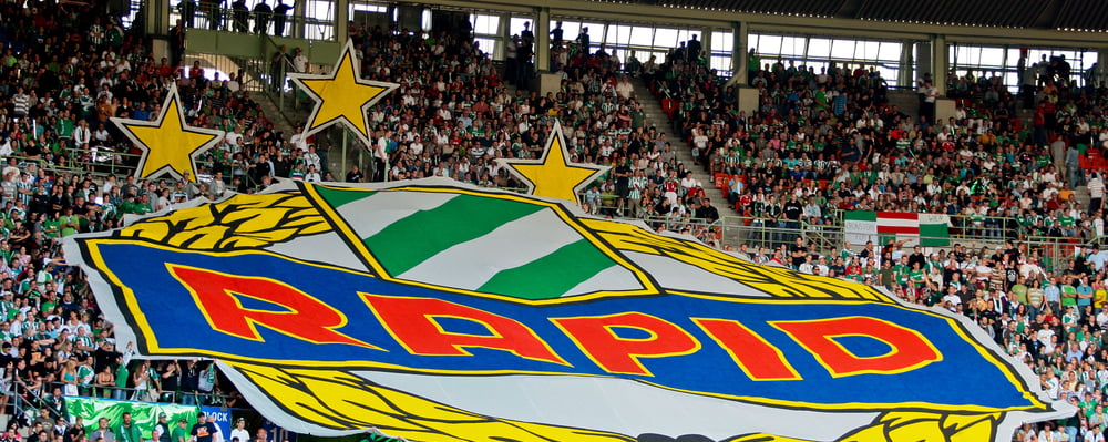 Rapid Wien Fussball Fan