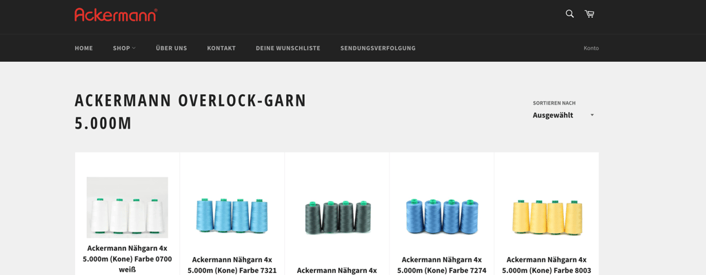 a website page with a bunch of different colored bottles