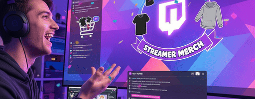 selling merch on twitch