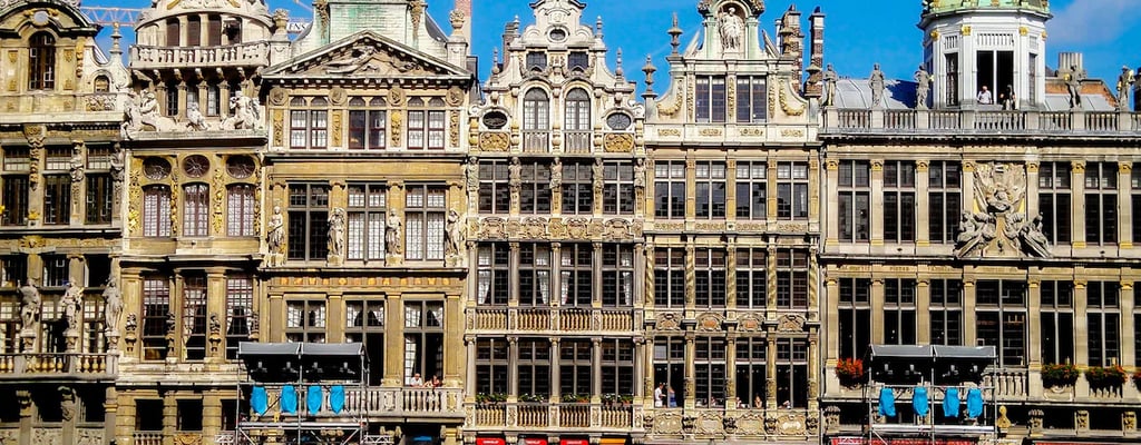 Historisches Gebäude in Anderlecht mit klassischer belgischer Architektu