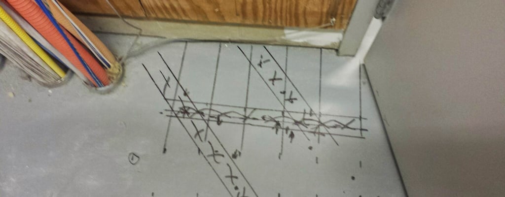 Typical Steel layout as indicated by RADAR imaging
