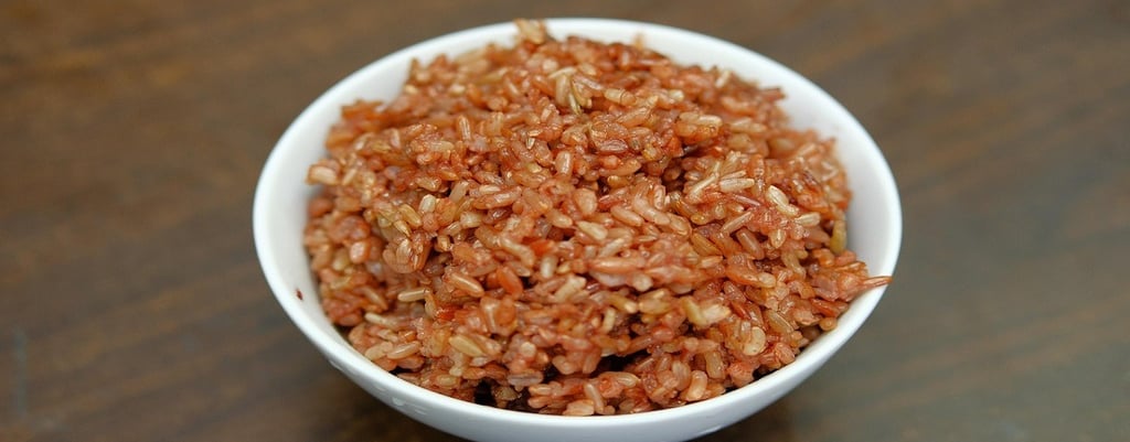 Brown rice in a bowl