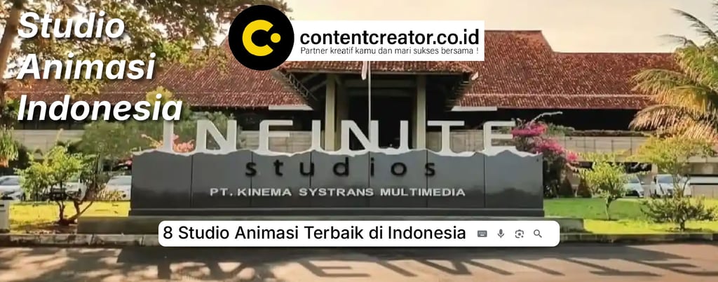 Infinite Studios PT Kinema Systrans Multimedia building, a top animation studio in Indonesia.