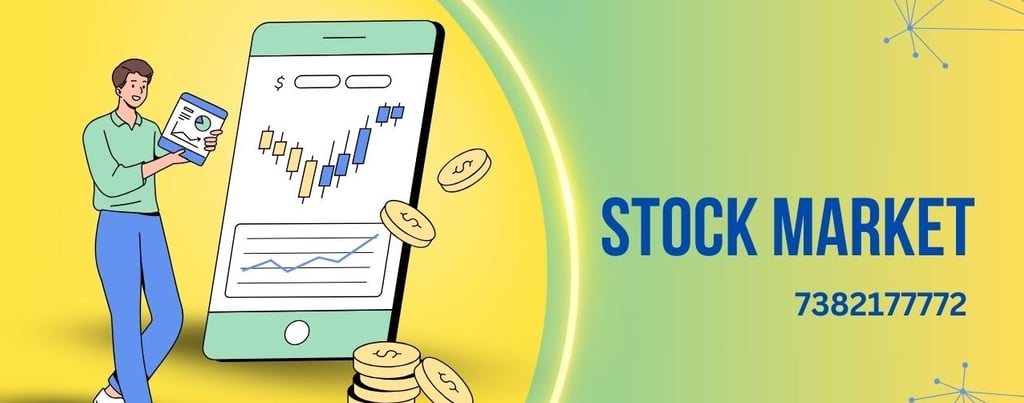 A Man showing the Stock Market Trading Chart