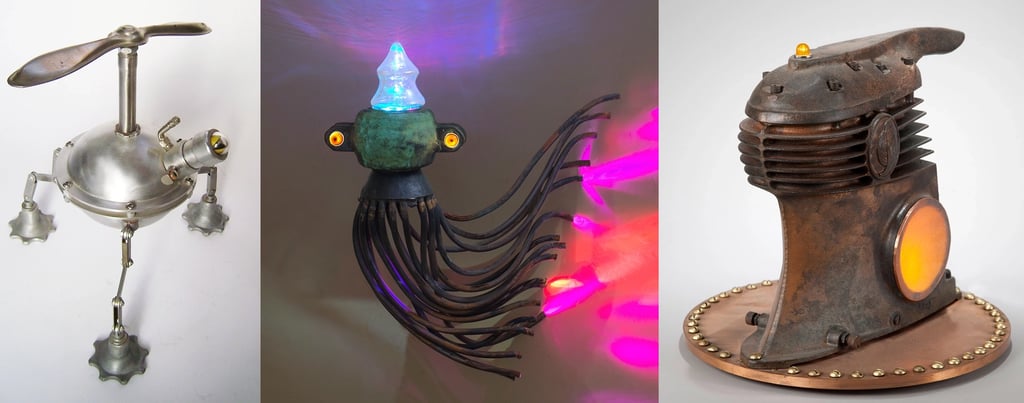 Assemblage Sculptures by Artist Tal Avitzur.