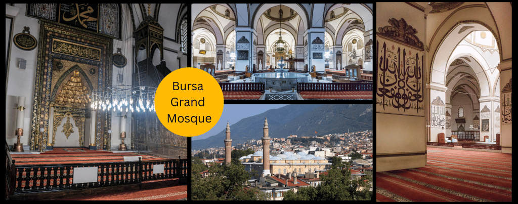 Bursa Grand Mosque, Bursa Ulu Cami, Bursa what to see, Bursa travel guide