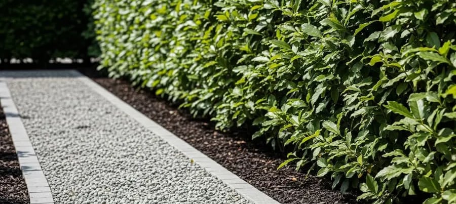 Seto formal de Laurel Laurus nobilis, elegancia siempreverde
