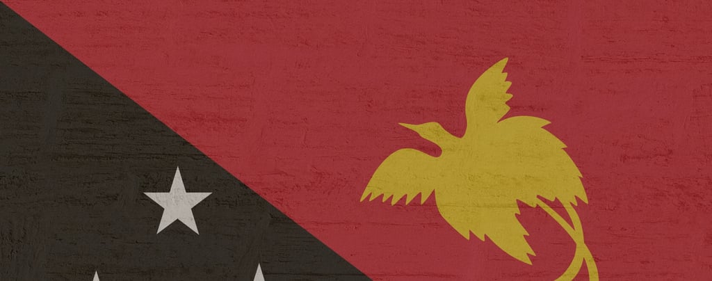 papua new guinea flag: papua new guinea travel guide