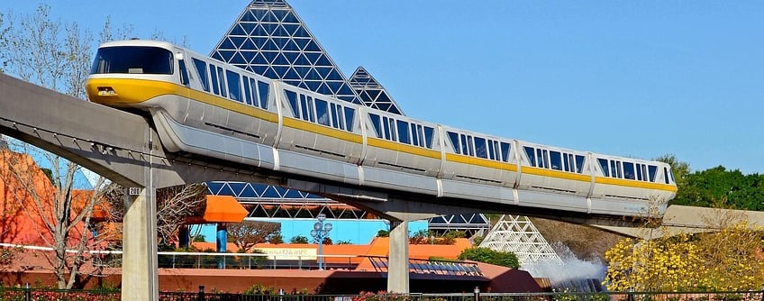 Monorail yellow at Disney's Epcot