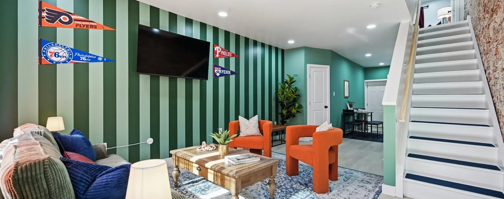 Airbnb living space in South Philadelphia