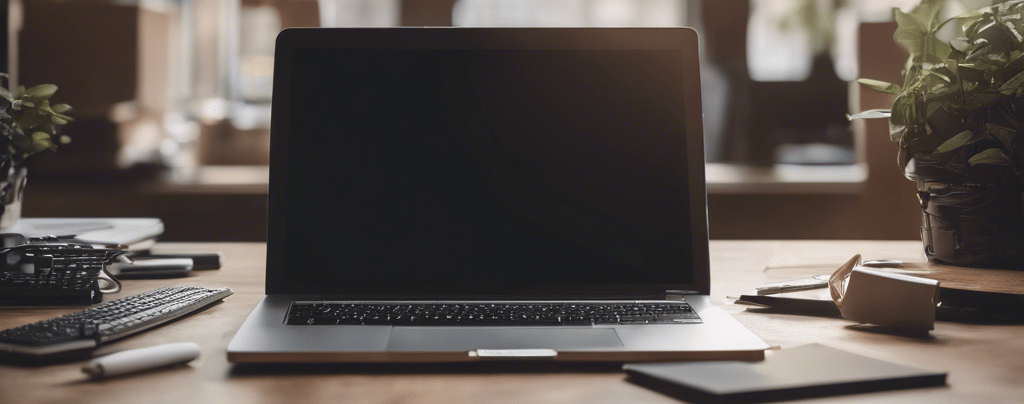 MacBook Pro near white open book