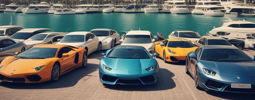 three cars parked in a parking lot next to a building