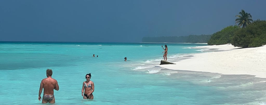Spiaggia di Dhigurah alle Maldive