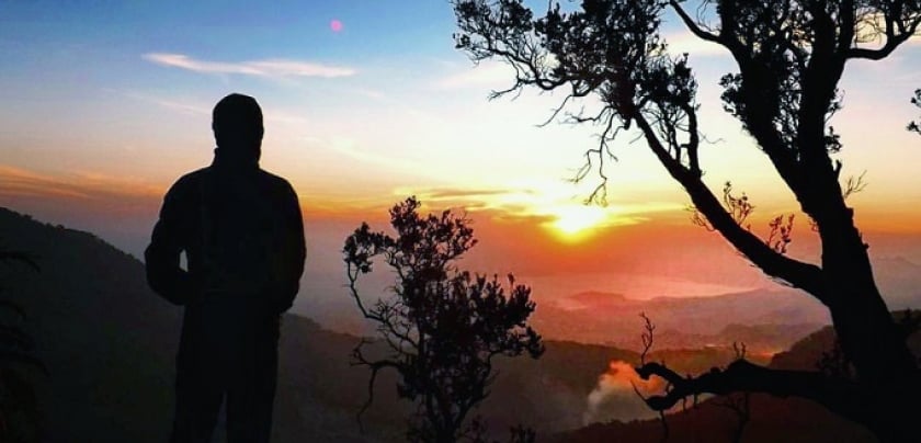 sunset gunung tangkuban perahu