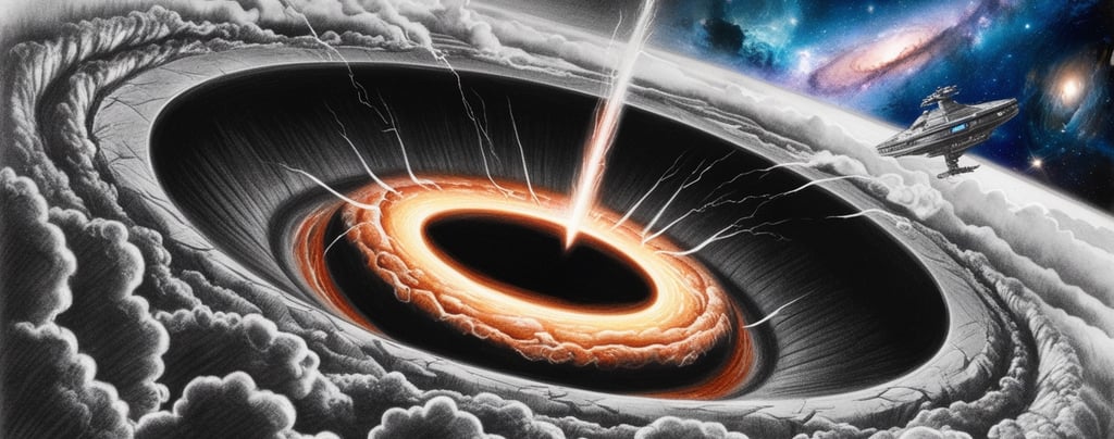 Illustration of event horizon mystery
