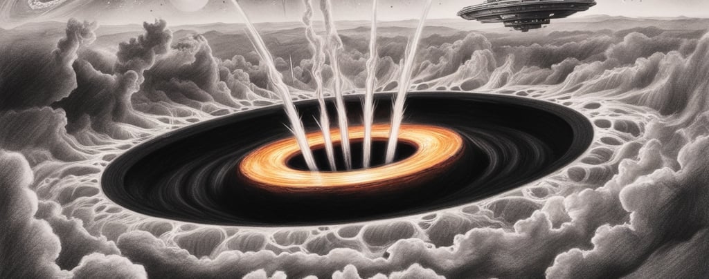 Galaxies connected through a black hole portal