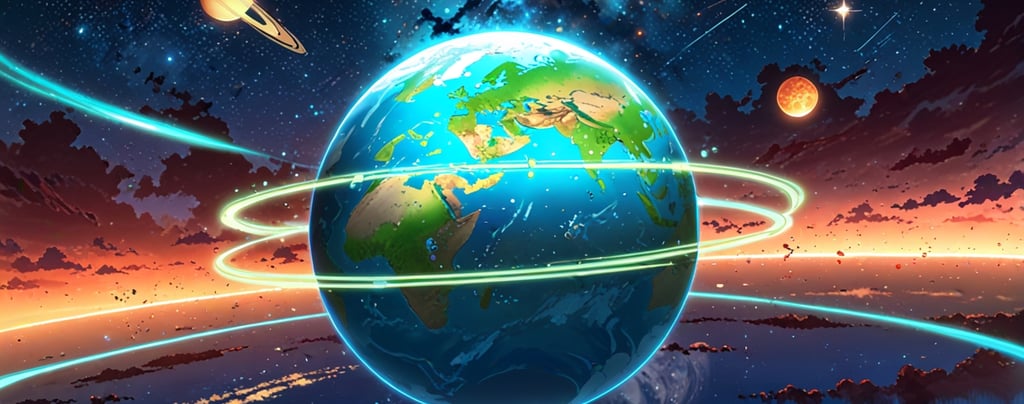 Mars depicted as a planet with a glowing brain-like core