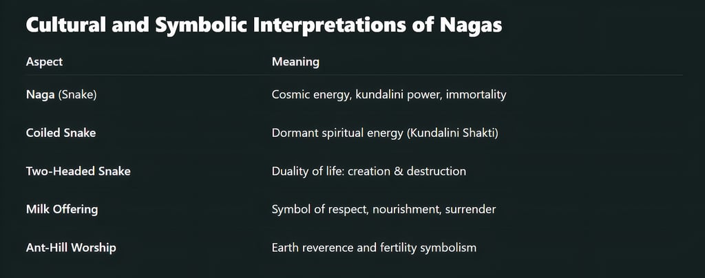 Cultural and Symbolic Interpretations of Nagas