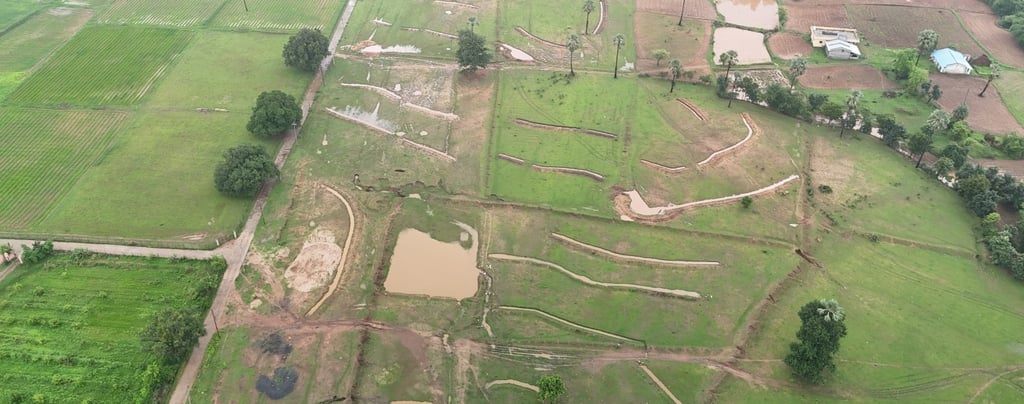 Watershed work in kathiwada, permaculture project in Rajasthan, Madhya pradesh, india by Pukaar, Bhuvnesh
