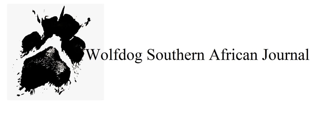 A dog paw with the title of the literary journal.