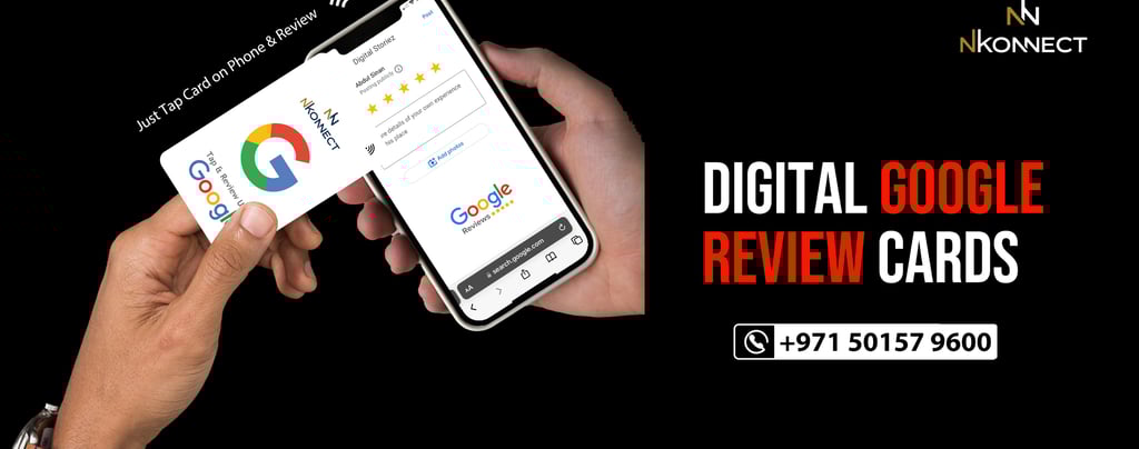 Digital Googel Review Card NFC