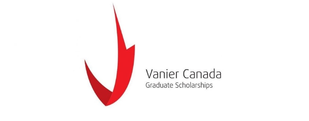 Stylized red 'V' logo representing Vanier Canada Graduate Scholarships, emphasizing leadership