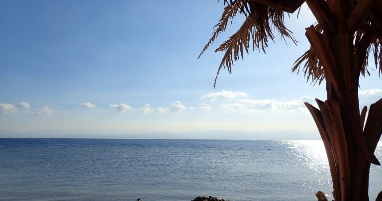 Blick auf den Strand von Ägypten