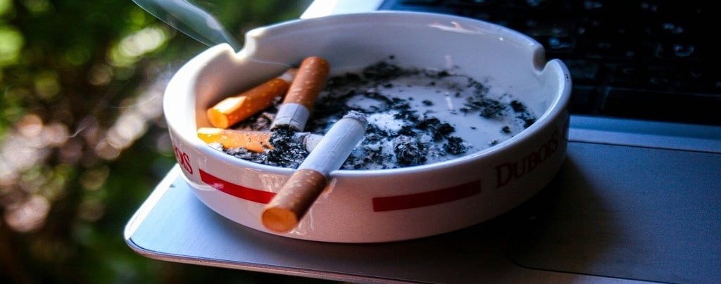 Cigarette and Ashtray