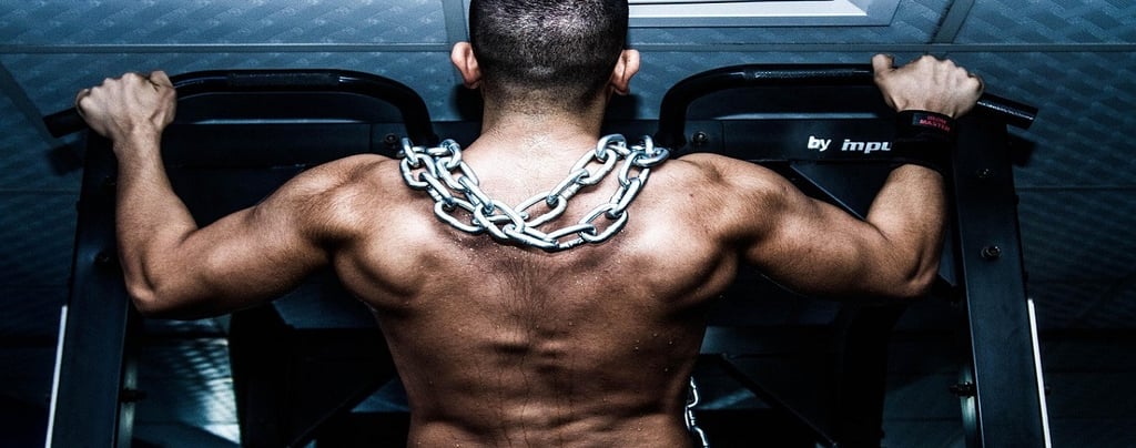 A man doing workout