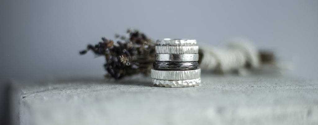 sidabriniai vestuviniai ziedai