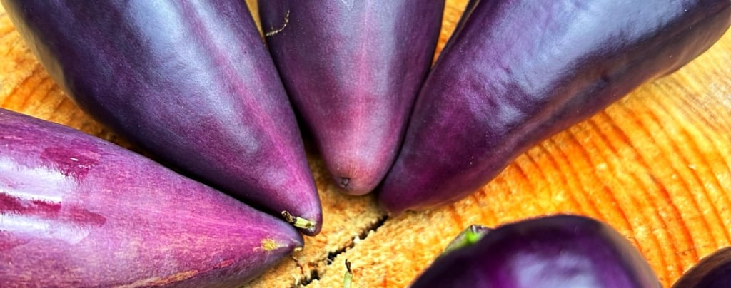 Violet Sparkle Sweet Peppers