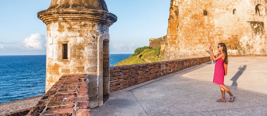 Exploring the fortress of San Cristobal in San Juan